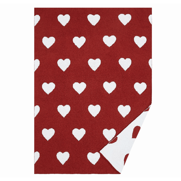 Truly Soft Cozy Hearts Reversible Throw Blanket