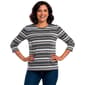 Petite Hasting & Smith 3/4 Sleeve Stripe Side Slit Tee - image 1