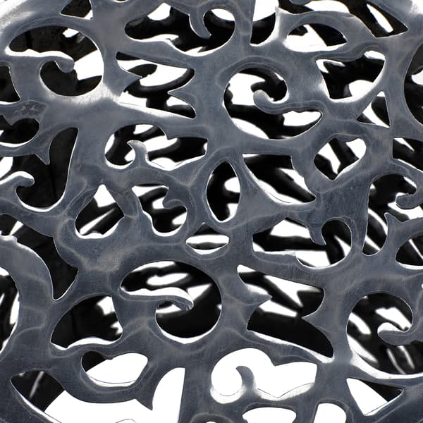 9th & Pike&#174; Silver Aluminum Contemporary Stool