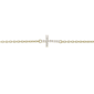 Brilliant Grown 18kt Gold-Plated Lab-Grown Diamond Cross Bracelet - image 3