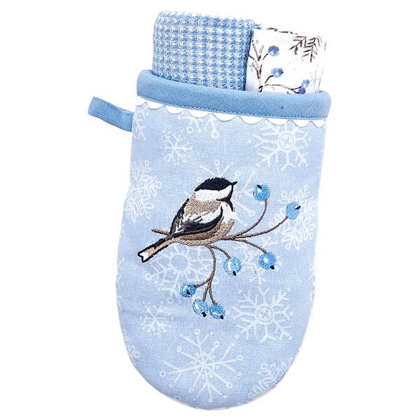 Kay Dee Let It Snow 3pc Grabber Mitt Set - image 