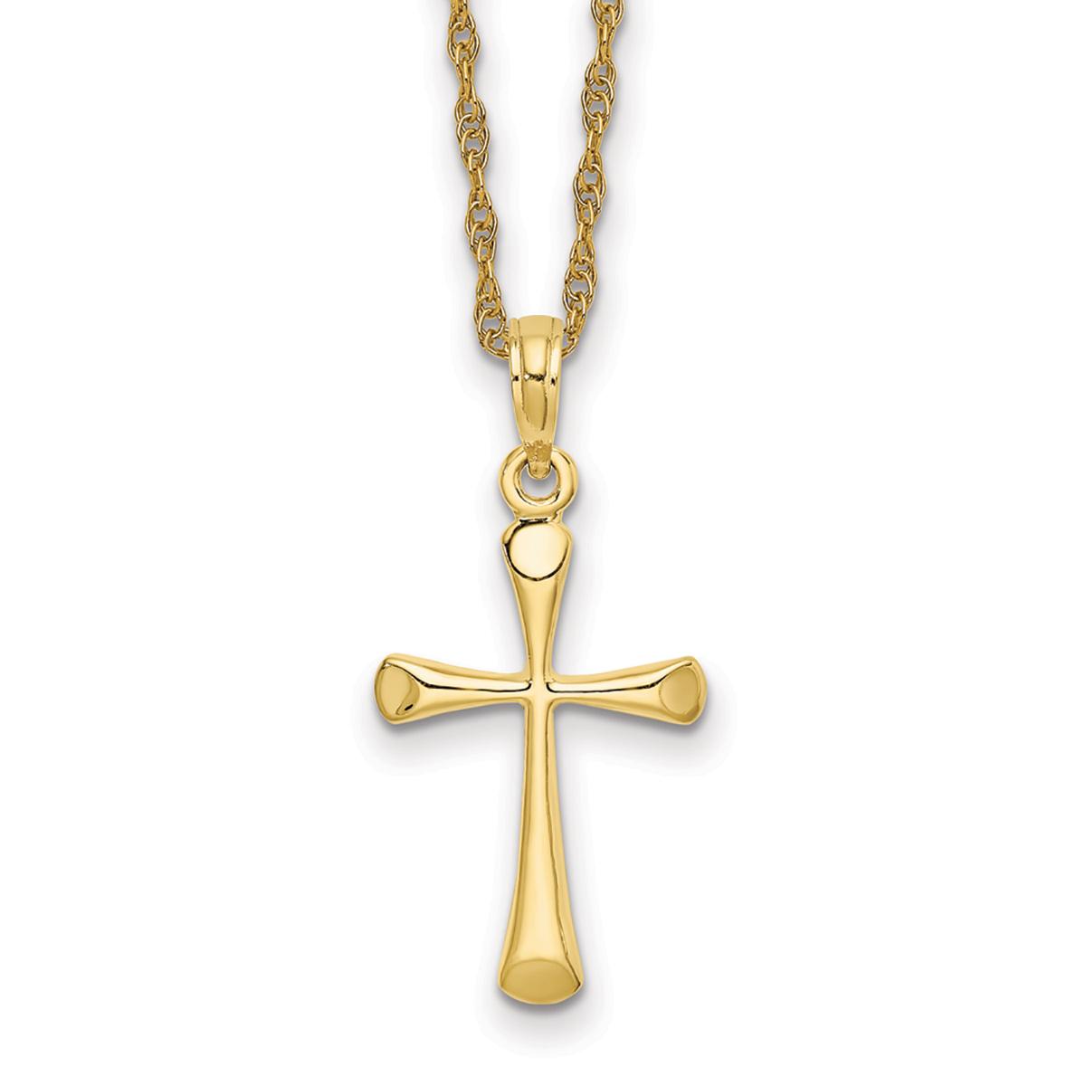 Gold Classics™ 10kt. Yellow Cross Charm Pendant