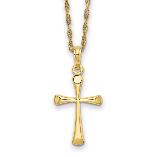 Gold Classics&#40;tm&#41; 10kt. Yellow Cross Charm Pendant - image 