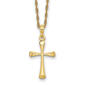 Gold Classics&#40;tm&#41; 10kt. Yellow Cross Charm Pendant - image 1