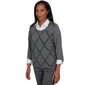 Womens Alfred Dunner Regent Street Diamond Two in One Sweater - image 3