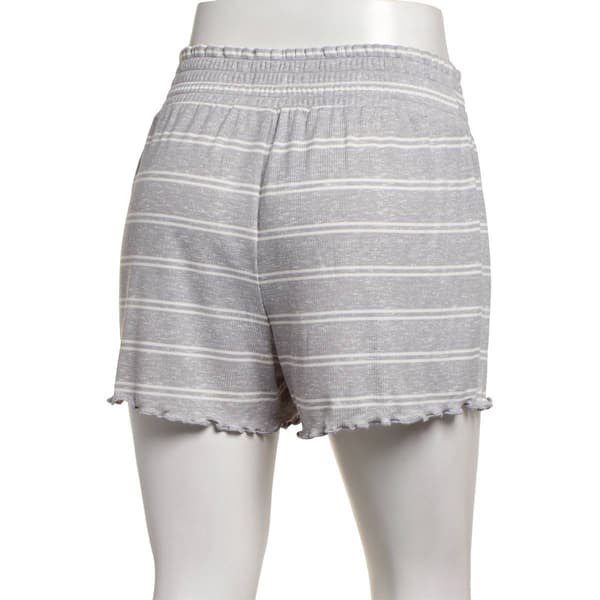 Womens René Rofé® Stripe Smocked Waist Pajama Shorts