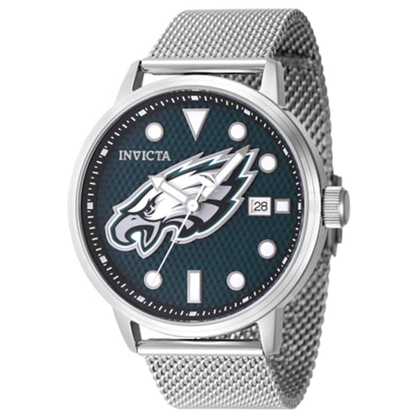 Mens INVICTA Stainless Steel Eagles Blue Dial Watch - J47973 - image 