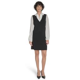 Womens Tommy Hilfiger Stripe Two in One Shift Dress