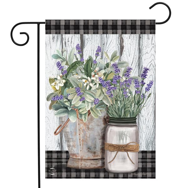 Briarwood Lane Farmhouse Flowers Garden Flag - image 