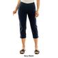 Plus Zac & Rachel Solid Millennium Pull On Cropped Pants - image 5