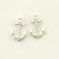 Freedom Nickel Free Silver Anchor Earrings - image 1