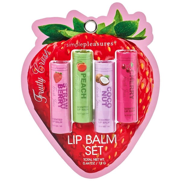 Simple Pleasures(R) Fruity Crush 4pc. Lip Balm Set - image 