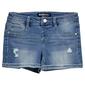 Girls &#40;7-12&#41; Blue Spice Roll Cuff Fray Shorts w/ Destruction - image 1