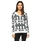 Womens White Mark Tribal Sweater - image 7