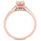 Gemstone Classics™ 10kt. Rose Gold 7/8ctw. Morganite Ring - image 4
