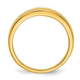 Mens Gentlemens Classics™ 14kt. Gold 1/3ctw. Channel Diamond Ring