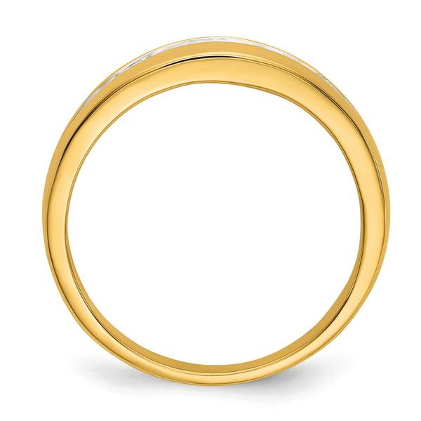 Mens Gentlemens Classics™ 14kt. Gold 1/3ctw. Channel Diamond Ring