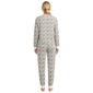 Womens Poppy & Clay Long Sleeve Floral Pointelle Pajama Set - image 2