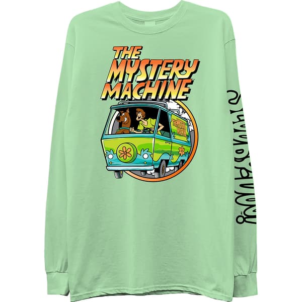 Young Mens Scooby-Doo!&#40;tm&#41; Mystery Machine Long Sleeve Tee - image 