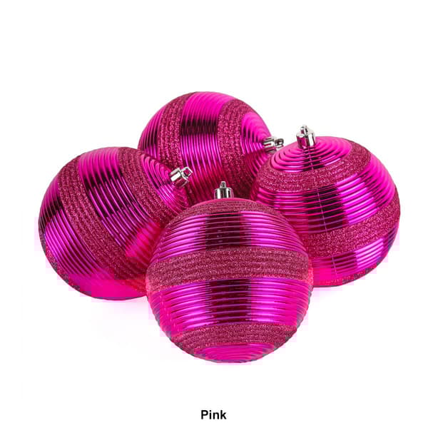 National Tree 4.5in. Shatterproof Bauble Ornaments - Set of 4