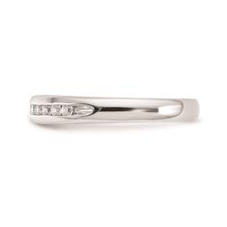 Pure Fire 14kt. White Gold Lab Grown 11-Stone Channel Band