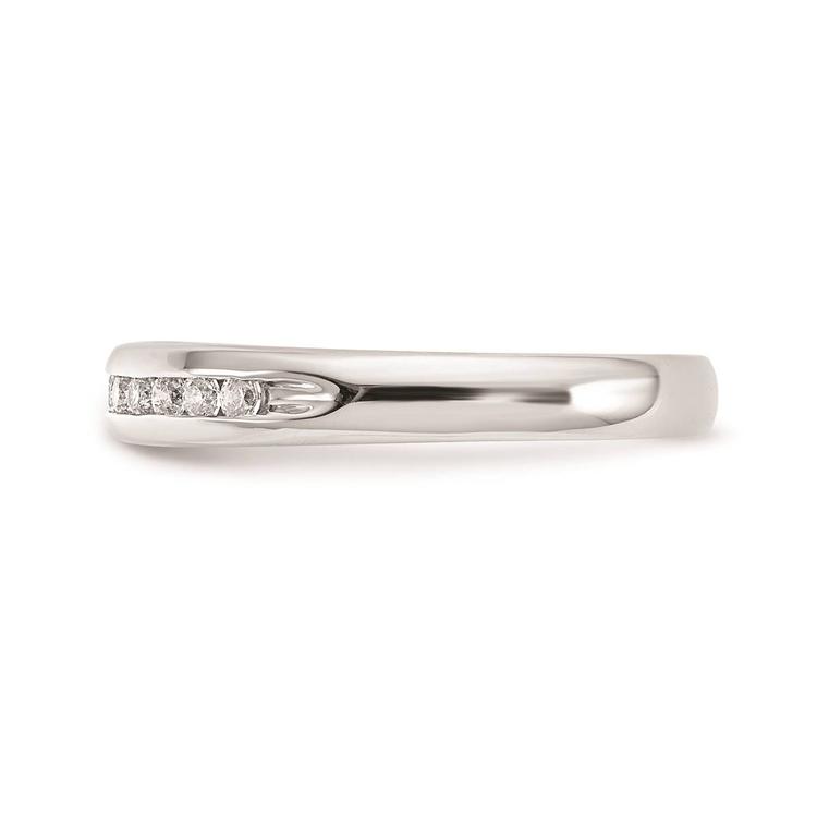 Pure Fire 14kt. White Gold Lab Grown 11-Stone Channel Band