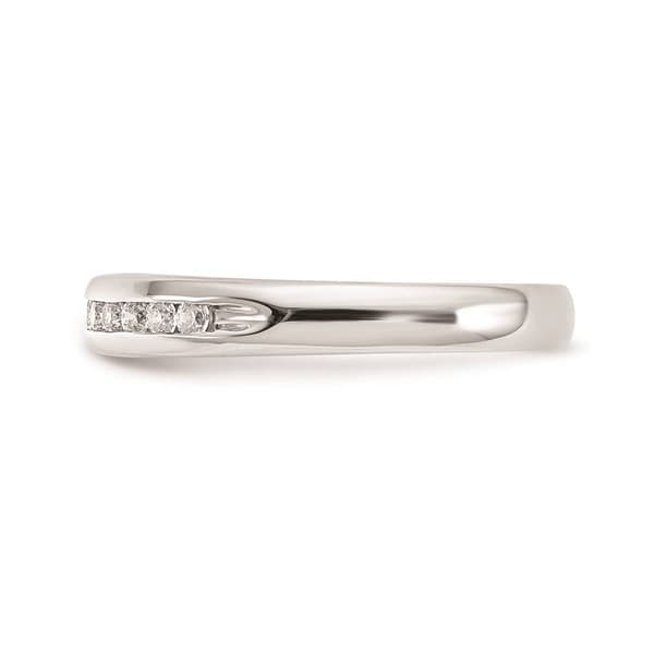 Pure Fire 14kt. White Gold Lab Grown 11-Stone Channel Band