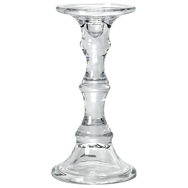Mikasa(R) 9.25in. Glass Candle Holder - Clear - image 