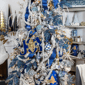 Northlight Magnolia Blue Flower Clip-On Christmas Ornament - image 4