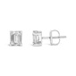 Haus of Brilliance 1ctw. Emerald Lab Grown Diamond Stud Earrings - image 3