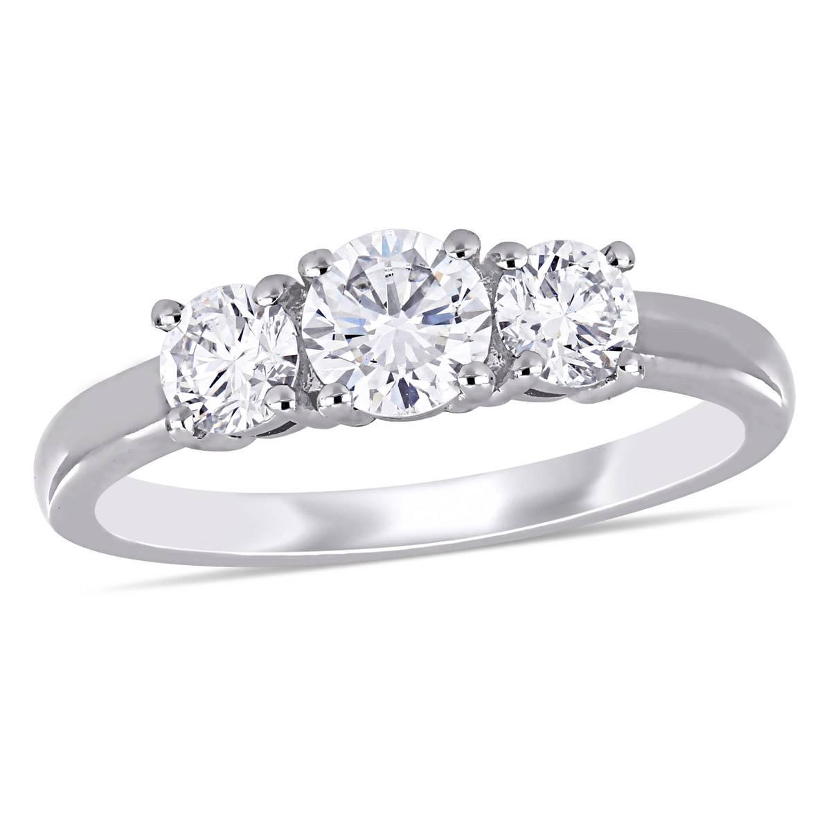 Gemstone Classics™ 14kt. White Gold 1ctw. Lab Grown...