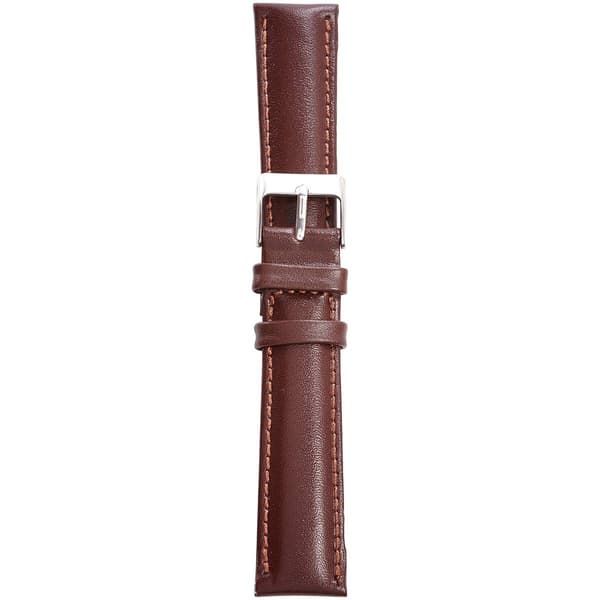 Unisex Watchbands 2 Go Padded Calfskin Leather Watch Band - Black