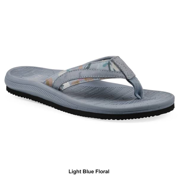 Womens White Mountain Bays Flip Flops