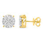 Nova Star(R) Gold Plated 1 1/2ctw. Lab Grown Diamond Stud Earrings - image 1