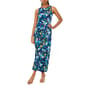Womens MSK Sleeveless Floral Leaf Keyhole Back Midi Dress - image 1
