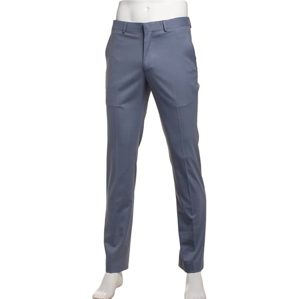 Mens Kenneth Cole(R) Check Pants - Blue