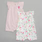 Baby Girl &#40;NB-9M&#41; Chick Pea&#40;R&#41; 2pk. Strawberry & Solid Rompers - image 1