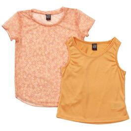 Girls &#40;4-6x&#41; Star Ride 2pc. Daisy Mesh Top & Solid Cami