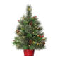 Puleo International 2ft. Red Base Artificial Christmas Tree - image 1