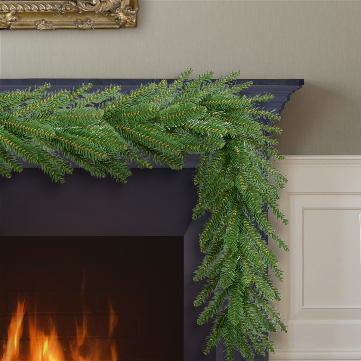 Puleo International 20ft. Mountain View Spruce Christmas Garland