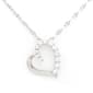 Gianni Argento Created Sapphire Heart Pendant Necklace - image 1