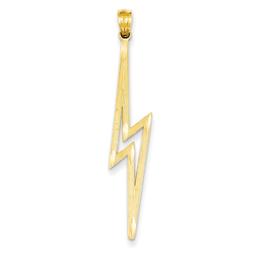 Gold Classics(tm) 14k. Diamond-Cut Lightning Bolt Pendant