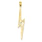 Gold Classics&#40;tm&#41; 14k. Diamond-Cut Lightning Bolt Pendant - image 1