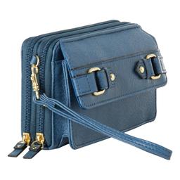 Womens Bueno Buckle Flap Elephant Pebble Wallet On a String