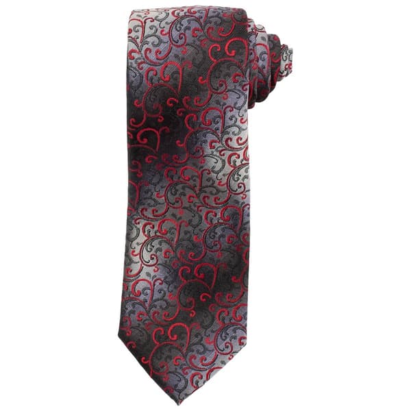 Mens Perry Ellis Solano Wind Paisley Tie - image 