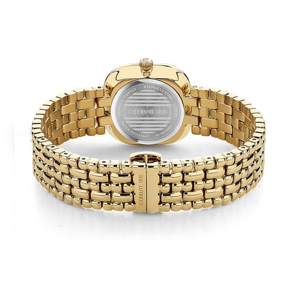 Womens Cerruti 1881 Casena Gold-Tone/White Watch-CIWLG2225202