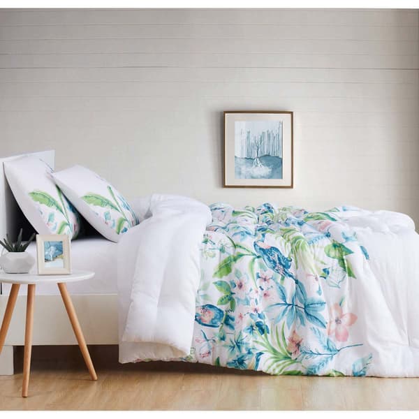 Oceanfront Resort Tropical Bungalow Comforter Set