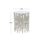 9th & Pike® Contemporary Silver Aluminum Metal Accent Table - image 3