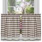 Achim Buffalo Check Window Rod Pocket Tier Pair Curtains - image 7