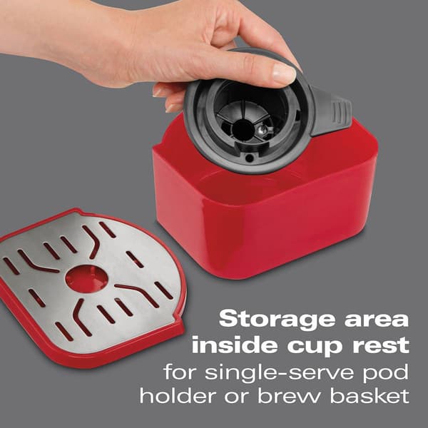 Hamilton Beach&#174; Flexbrew Red Single Serve Coffeemaker